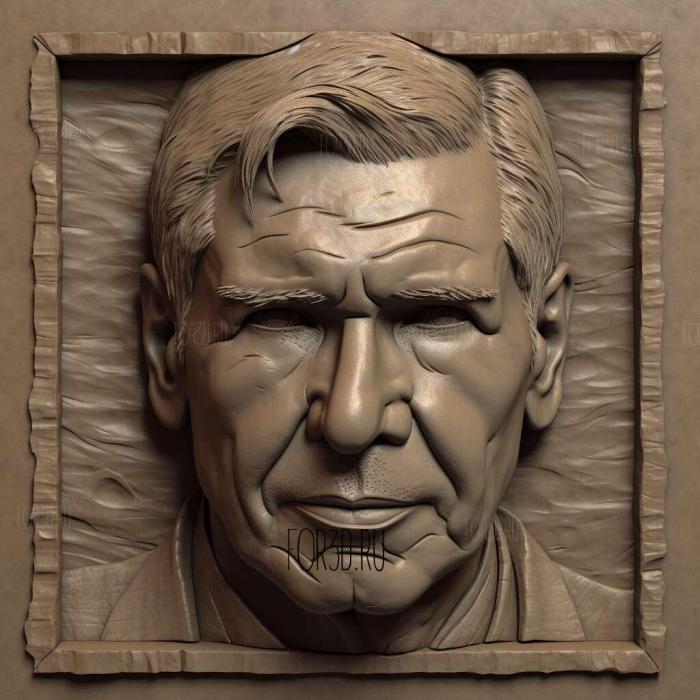 Harrison Ford 2 stl model for CNC